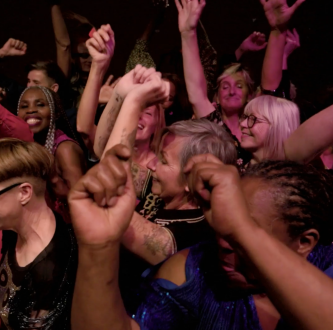 Production still from Dance Through Mid Life event.